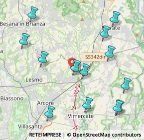Mappa Via Menotti, 20865 Usmate Velate MB, Italia (4.86846)