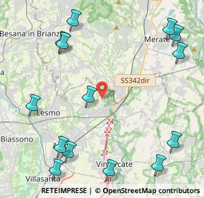 Mappa Via Menotti, 20865 Usmate Velate MB, Italia (5.71071)