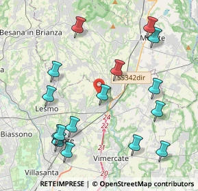 Mappa Via Menotti, 20865 Usmate Velate MB, Italia (4.63313)