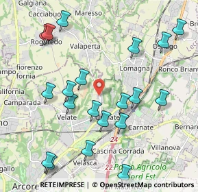 Mappa Via Menotti, 20865 Usmate Velate MB, Italia (2.2825)
