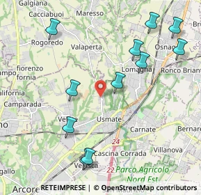 Mappa Via Menotti, 20865 Usmate Velate MB, Italia (2.35364)