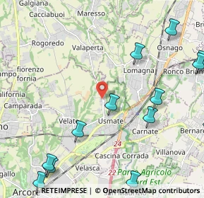 Mappa Via Menotti, 20865 Usmate Velate MB, Italia (2.97308)