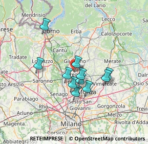 Mappa Via Stelvio, 20831 Seregno MB, Italia (10.44273)