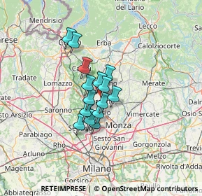 Mappa Via Stelvio, 20831 Seregno MB, Italia (8.158)
