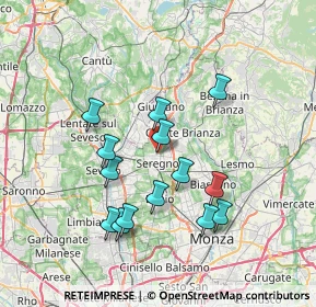 Mappa Via Stelvio, 20831 Seregno MB, Italia (6.67429)