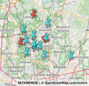 Mappa Via Stelvio, 20831 Seregno MB, Italia (6.30692)