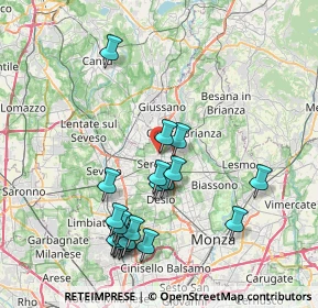 Mappa Via Stelvio, 20831 Seregno MB, Italia (8.0485)