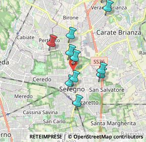 Mappa Via Stelvio, 20831 Seregno MB, Italia (1.65273)