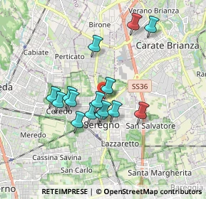 Mappa Via Stelvio, 20831 Seregno MB, Italia (1.45)