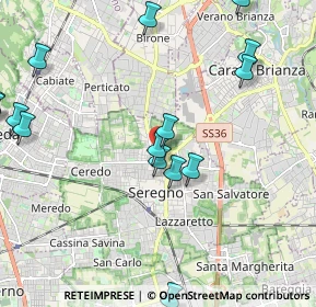 Mappa Via Stelvio, 20831 Seregno MB, Italia (2.54733)