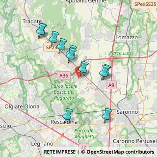 Mappa Via Palestro, 21040 Cislago VA, Italia (3.69909)