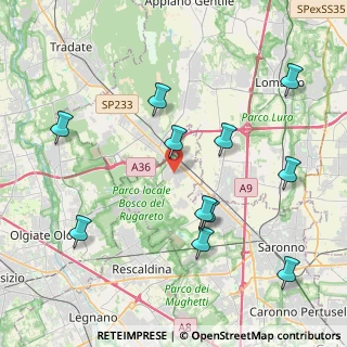 Mappa Via Palestro, 21040 Cislago VA, Italia (4.43364)