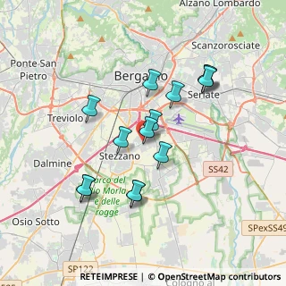 Mappa Via Tasso T., 24052 Azzano San Paolo BG, Italia (3.21786)