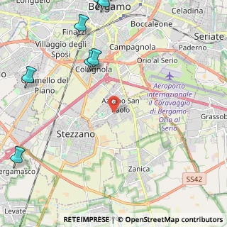 Mappa Via Tasso T., 24052 Azzano San Paolo BG, Italia (3.66417)