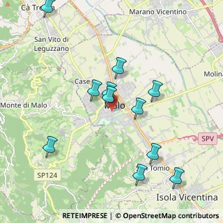 Mappa Piazza De Gasperi, 36034 Malo VI, Italia (2.00909)