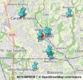 Mappa Via Dante Alighieri, 20847 Albiate MB, Italia (1.8075)