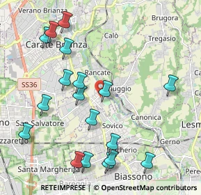 Mappa Via Dante Alighieri, 20847 Albiate MB, Italia (2.31611)