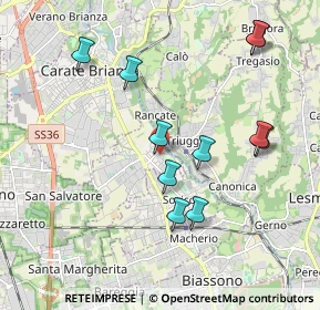 Mappa Via Dante Alighieri, 20847 Albiate MB, Italia (1.97091)