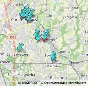 Mappa Via Dante Alighieri, 20847 Albiate MB, Italia (2.08789)