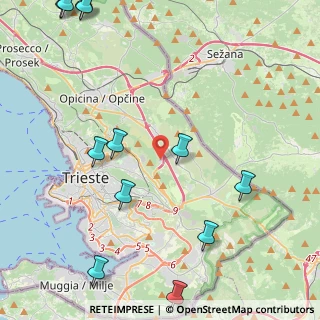 Mappa Area Science Park, 34149 Trieste TS, Italia (6.00833)