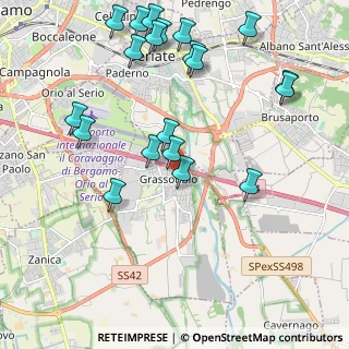 Mappa Via Don A. Stefani, 24050 Grassobbio BG, Italia (2.3765)
