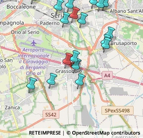 Mappa Via Don A. Stefani, 24050 Grassobbio BG, Italia (2.23278)