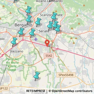 Mappa Via Don A. Stefani, 24050 Grassobbio BG, Italia (5.36538)