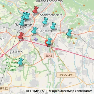 Mappa Via Don A. Stefani, 24050 Grassobbio BG, Italia (4.68333)