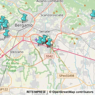 Mappa Via Don A. Stefani, 24050 Grassobbio BG, Italia (5.74636)