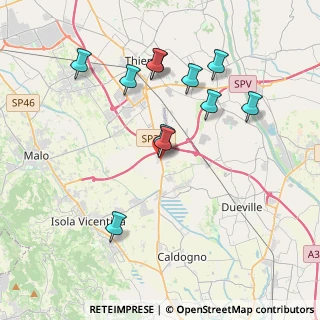 Mappa Via Capovilla, 36030 Villaverla VI, Italia (3.73636)