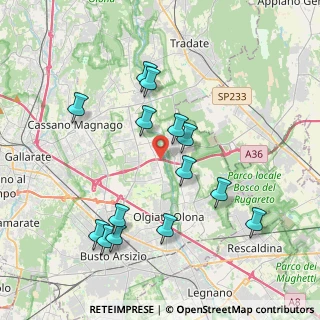 Mappa Via Risorgimento, 21058 Solbiate Olona VA, Italia (3.93429)