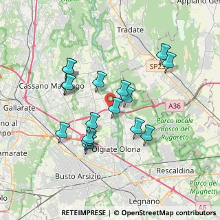 Mappa Via Risorgimento, 21058 Solbiate Olona VA, Italia (3.29294)