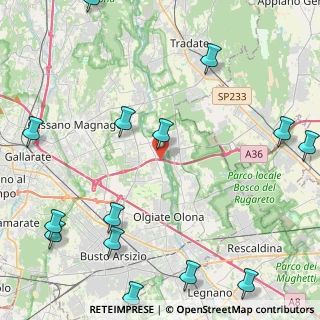 Mappa Via Risorgimento, 21058 Solbiate Olona VA, Italia (6.275)