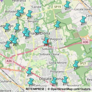 Mappa Via Risorgimento, 21058 Solbiate Olona VA, Italia (3.063)