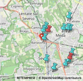 Mappa Via Francesco Baracca, 20825 Barlassina MB, Italia (2.256)