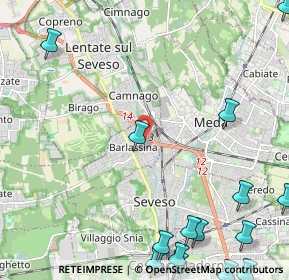 Mappa Via Francesco Baracca, 20825 Barlassina MB, Italia (3.48067)
