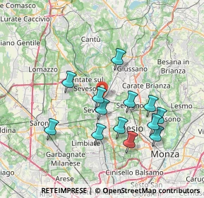 Mappa Via Luigi Busnelli, 20821 Meda MB, Italia (6.87538)