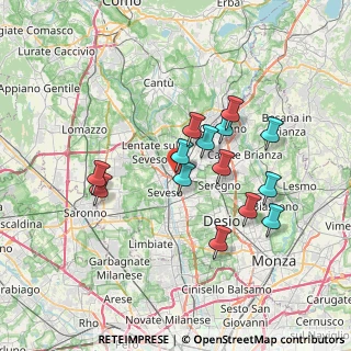 Mappa Via Luigi Busnelli, 20821 Meda MB, Italia (6.235)