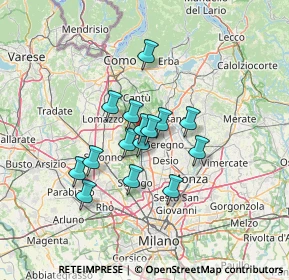 Mappa Via Luigi Busnelli, 20821 Meda MB, Italia (9.69)