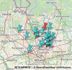 Mappa Via Luigi Busnelli, 20821 Meda MB, Italia (10.516)