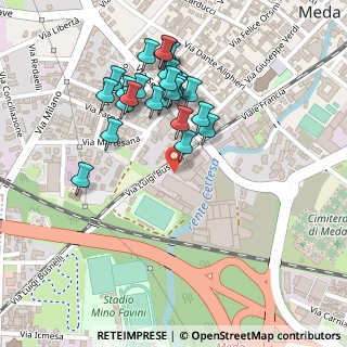Mappa Via Luigi Busnelli, 20821 Meda MB, Italia (0.216)