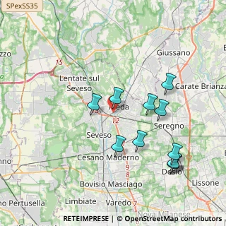 Mappa Via Luigi Busnelli, 20821 Meda MB, Italia (4.00182)