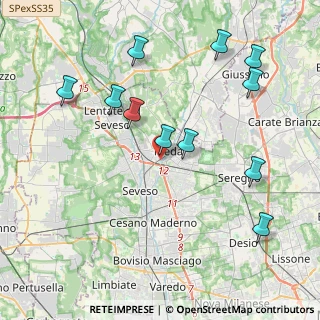Mappa Via Luigi Busnelli, 20821 Meda MB, Italia (4.41636)