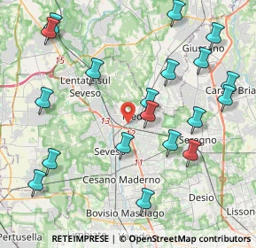Mappa Via Luigi Busnelli, 20821 Meda MB, Italia (4.73632)