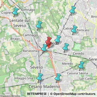 Mappa Via Luigi Busnelli, 20821 Meda MB, Italia (2.23727)