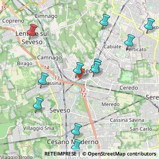 Mappa Via Luigi Busnelli, 20821 Meda MB, Italia (2.54)