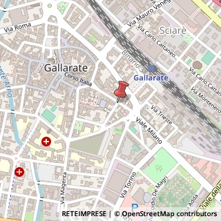 Mappa Via Damiano Chiesa, 1, 21013 Gallarate, Varese (Lombardia)