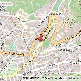 Mappa Via pecenco luigi 4, 34127 Trieste, Trieste (Friuli-Venezia Giulia)