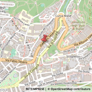 Mappa Via Fabio Severo, 103, 34127 Trieste, Trieste (Friuli-Venezia Giulia)