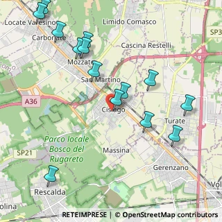 Mappa Via Umberto I, 21040 Cislago VA, Italia (2.405)